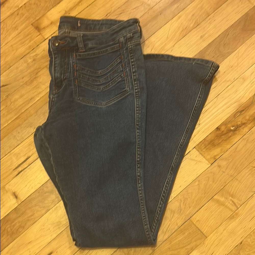 Free People Blue Jean Flare Wide Leg Jeans